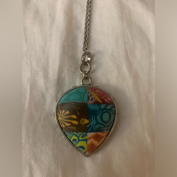 Jilzara jewelry necklace and matching earrings. Handmade with real clay! - Picture 3 of 13